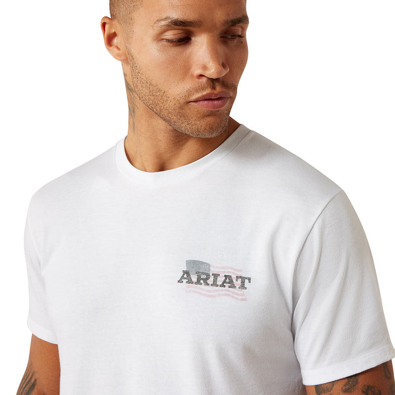 Ariat Men's Freedom Flow White Tee Shirt