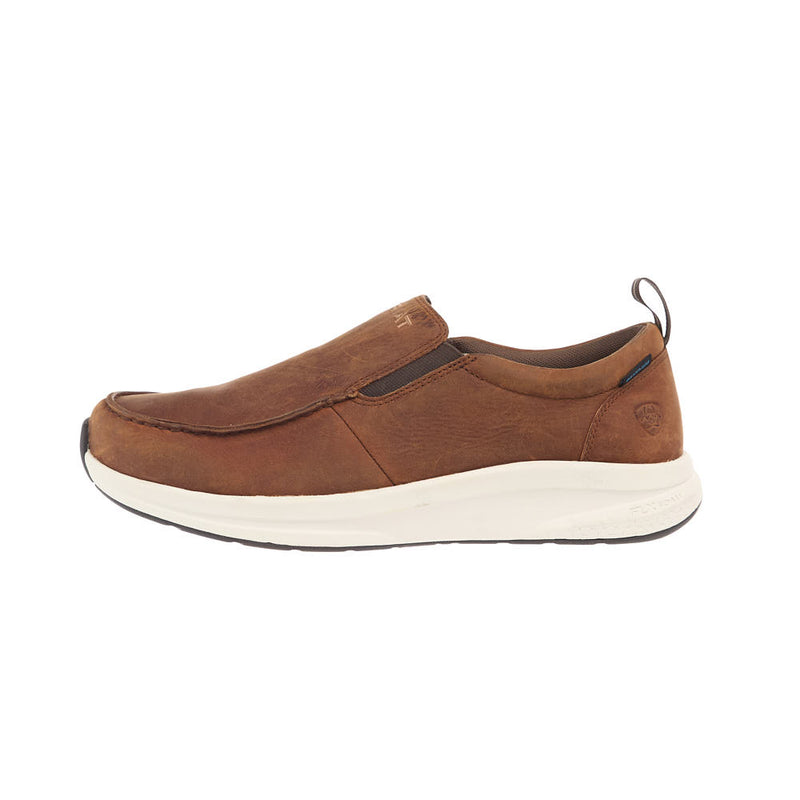 Ariat Men's Buckeye Slip on Waterproof Tan Bark Casual Shoe