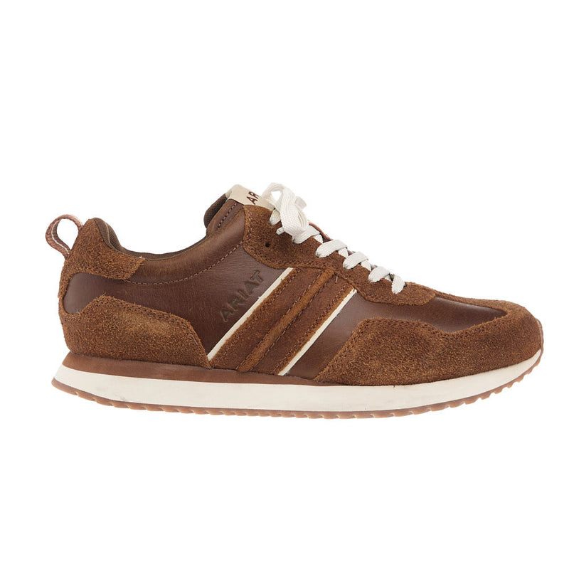 Ariat Men's Ranch Runner Tumble Brown Suede Georgia Clay Casual
