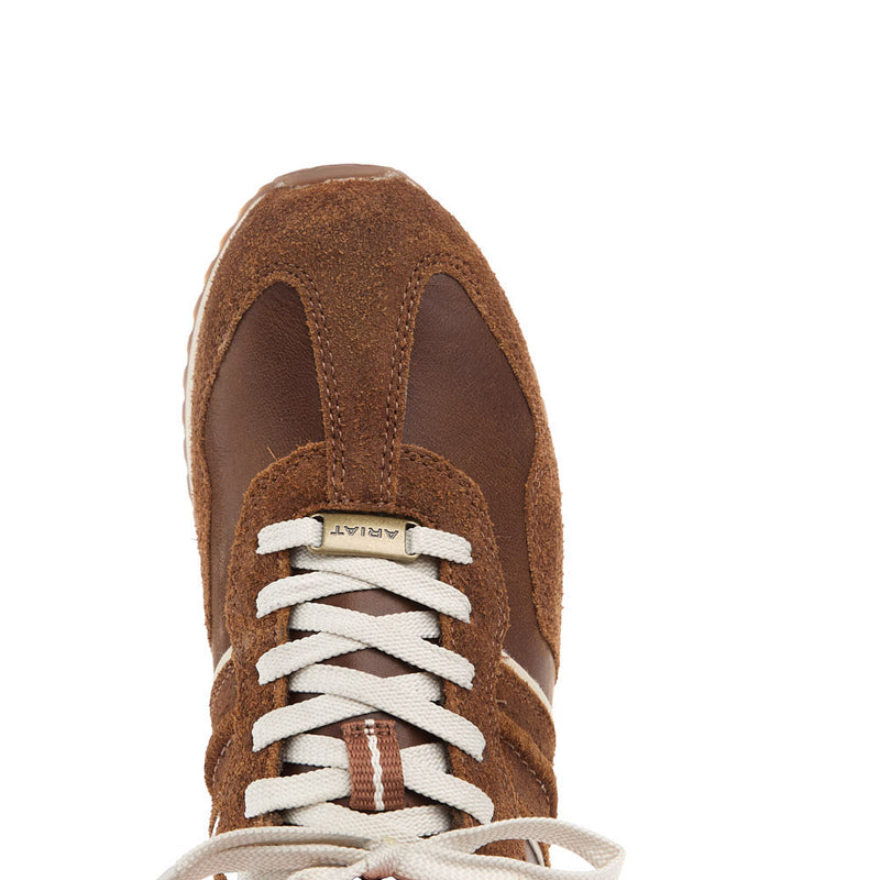 Ariat Men's Ranch Runner Tumble Brown Suede Georgia Clay Casual