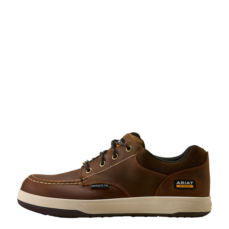 Ariat Men's Outmatch Distressed Brown Composite Toe Work Lace Up Shoe
