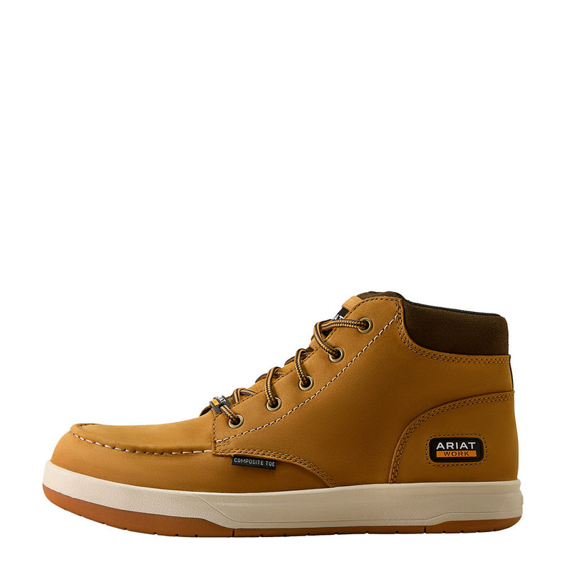 Ariat Men's Outmatch Mid Wheat Composite Moc Toe Work Shoe