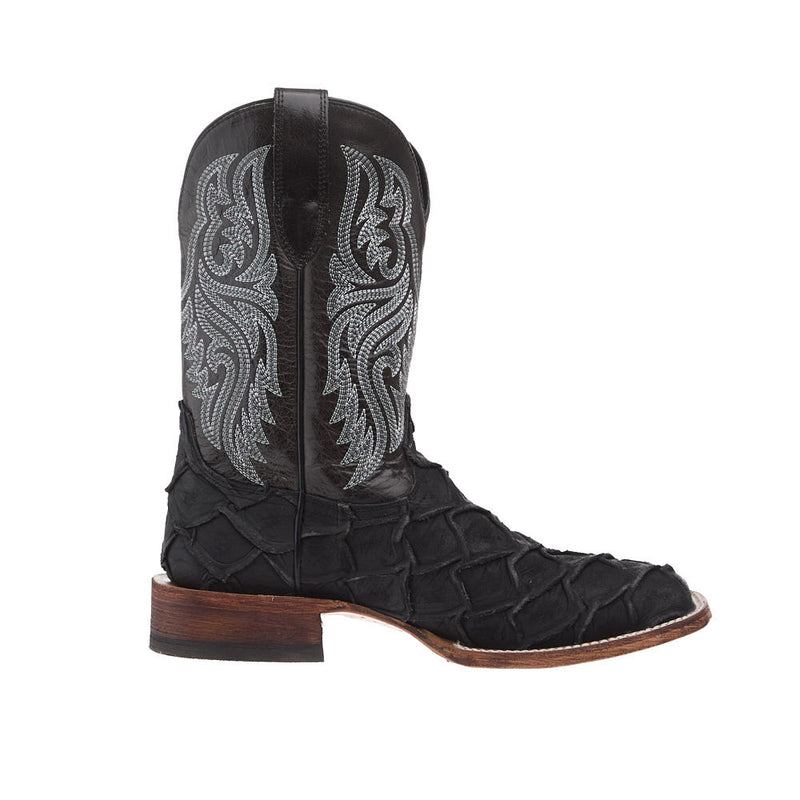 Ariat Men's Riverside Black Bass Print 11in Bayou Black Top