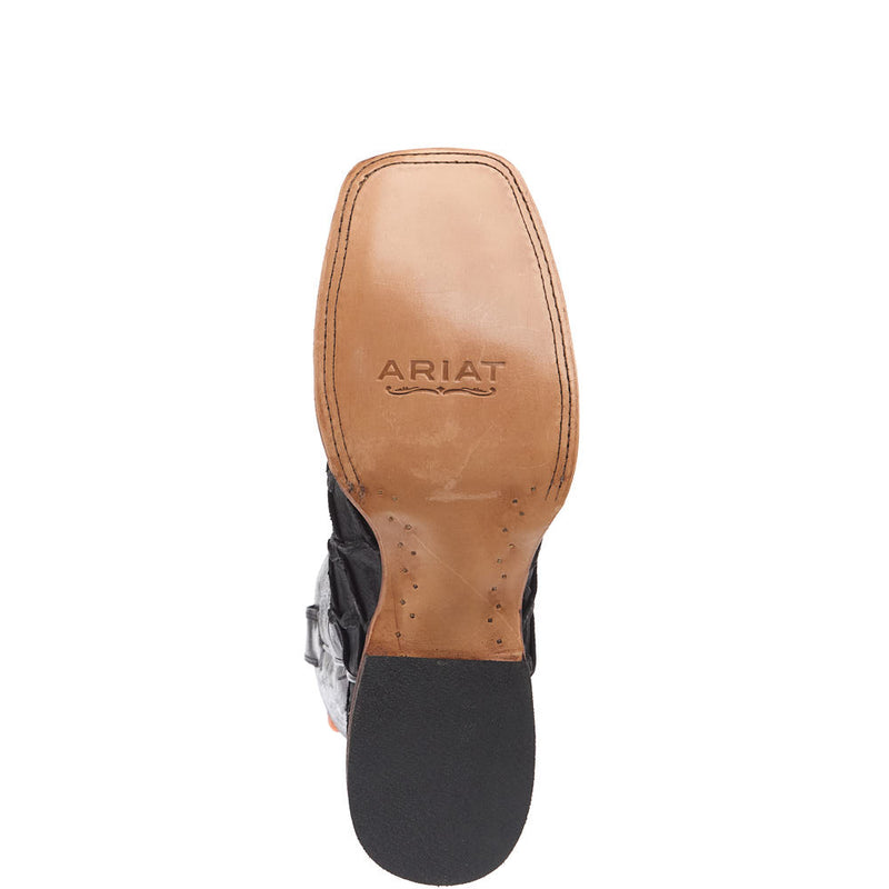 Ariat Men's Riverside Black Bass Print 11in Bayou Black Top