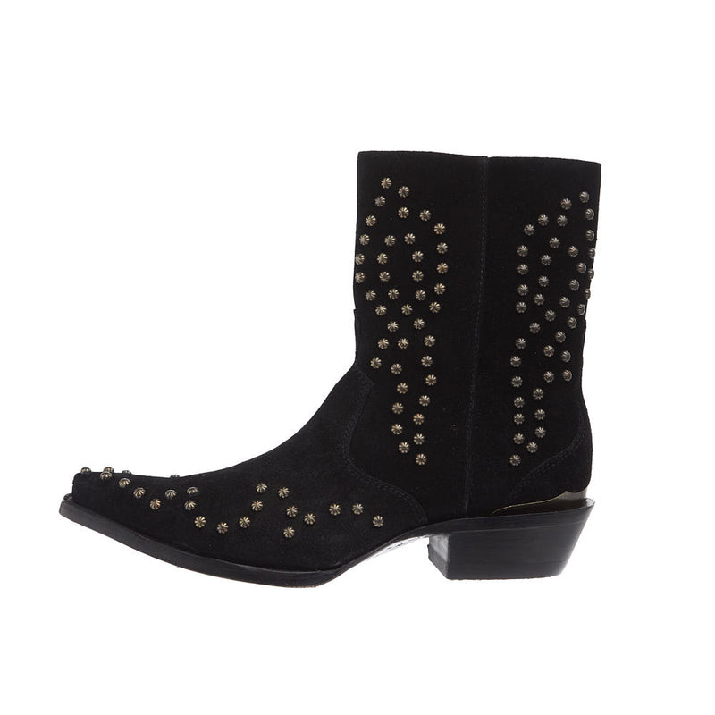 Ariat Women's Siren Black Suede Studded Bootie