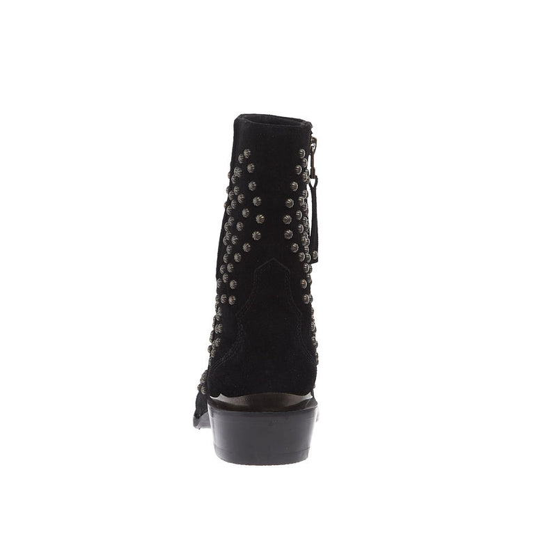 Ariat Women's Siren Black Suede Studded Bootie