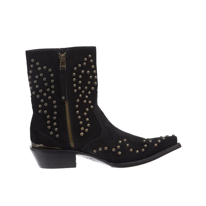 Ariat Women's Siren Black Suede Studded Bootie