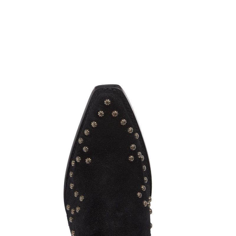 Ariat Women's Siren Black Suede Studded Bootie