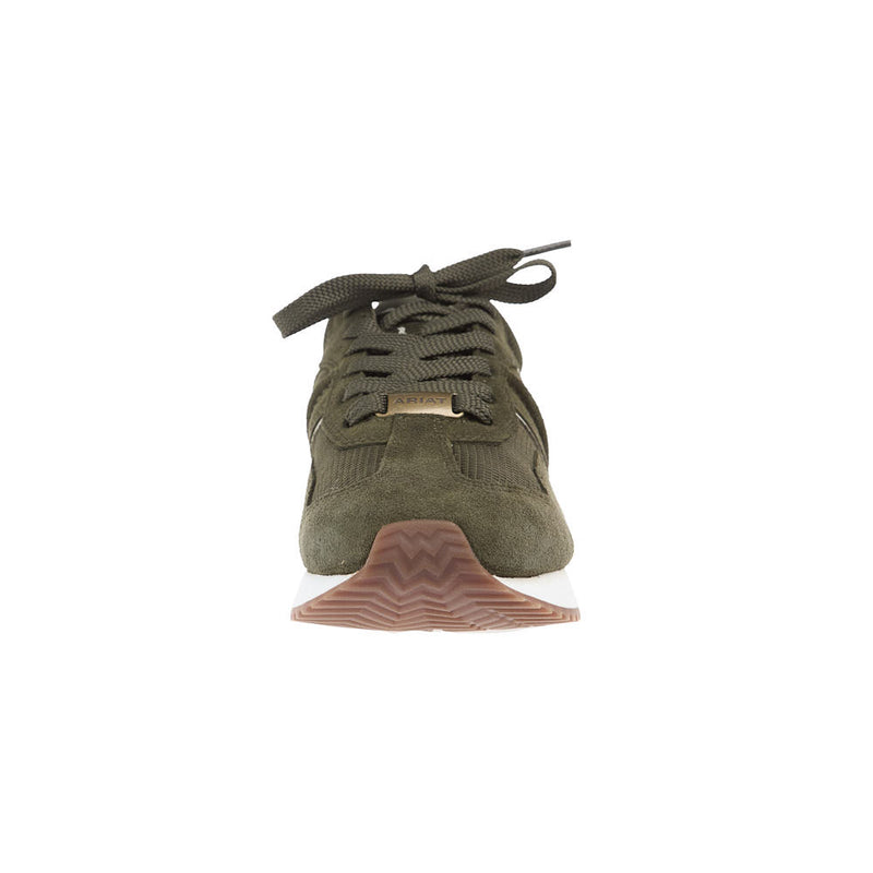 Ariat Women's Olive Night Waterproof Ranch Runner Tennis Shoe