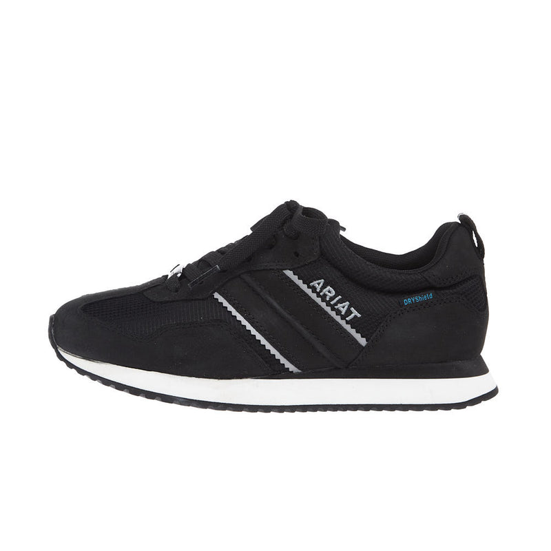 Ariat Women's Ranch Runner Carbon Black Waterproof Tennis Shoe