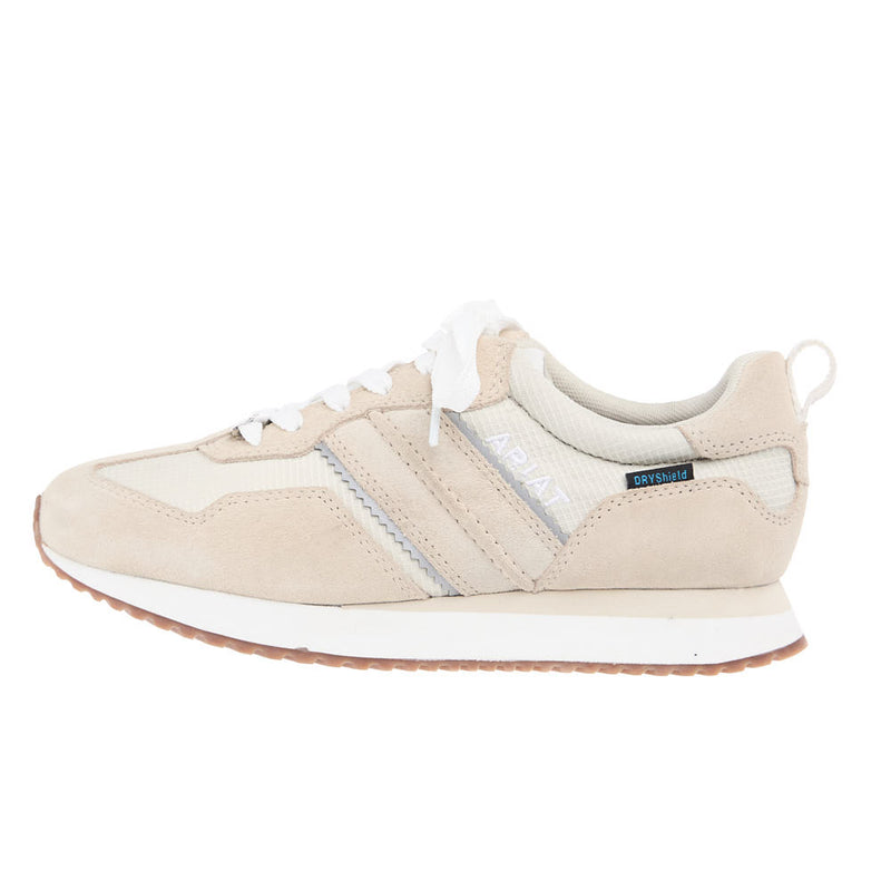 Ariat Women's Cloud Cream Waterproof Ranch Runner Tennis Shoe