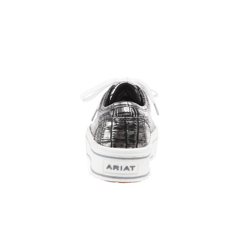 Ariat Women's Skylar Silver Croc Print Lace Up Shoe