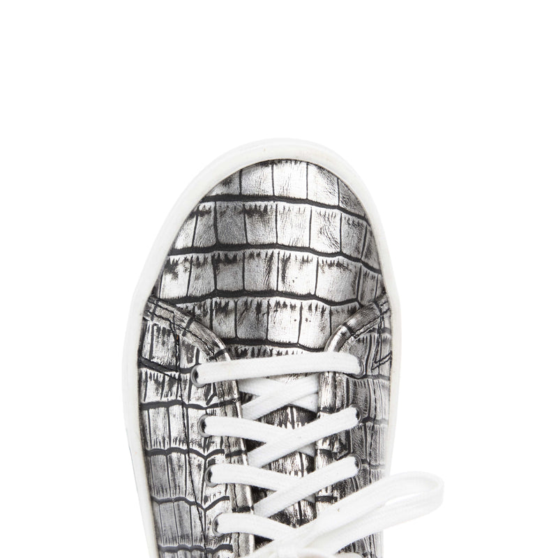 Ariat Women's Skylar Silver Croc Print Lace Up Shoe
