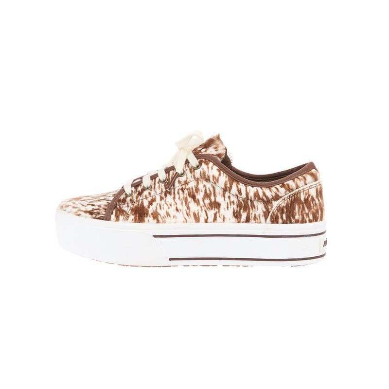 Ariat Women's Skylar Speckled Cow Print Lace Up