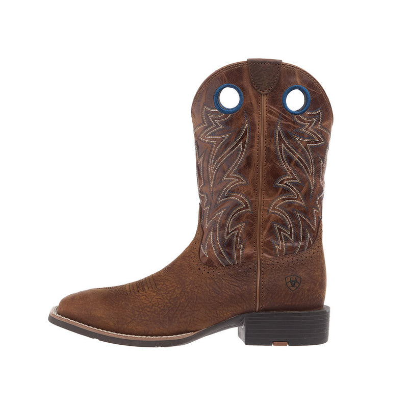 Ariat Men's Sport Sidebet Toasted Grain Vamp 11in Dark Tan Top