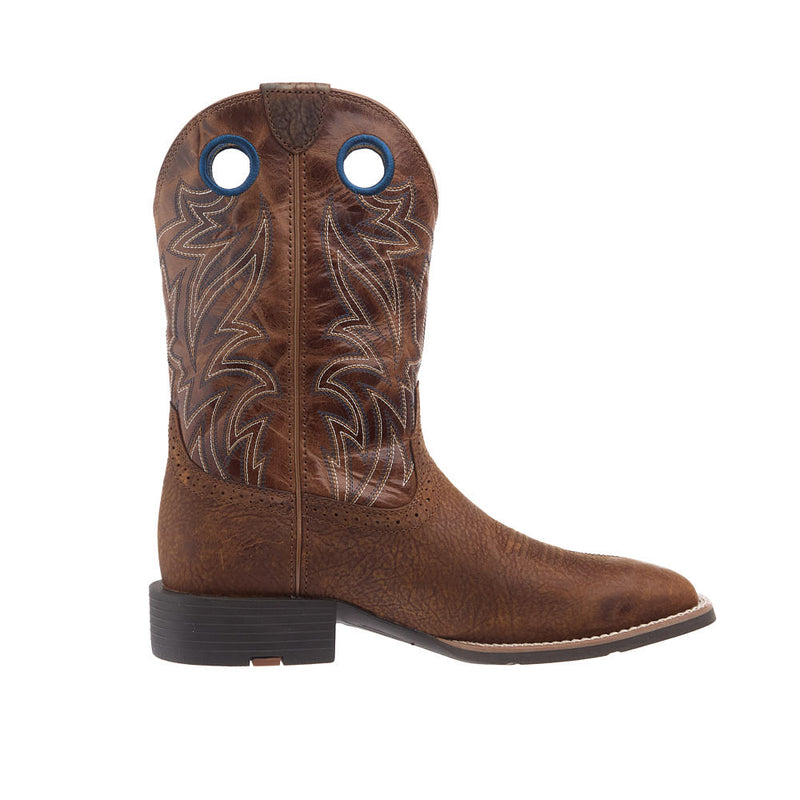 Ariat Men's Sport Sidebet Toasted Grain Vamp 11in Dark Tan Top