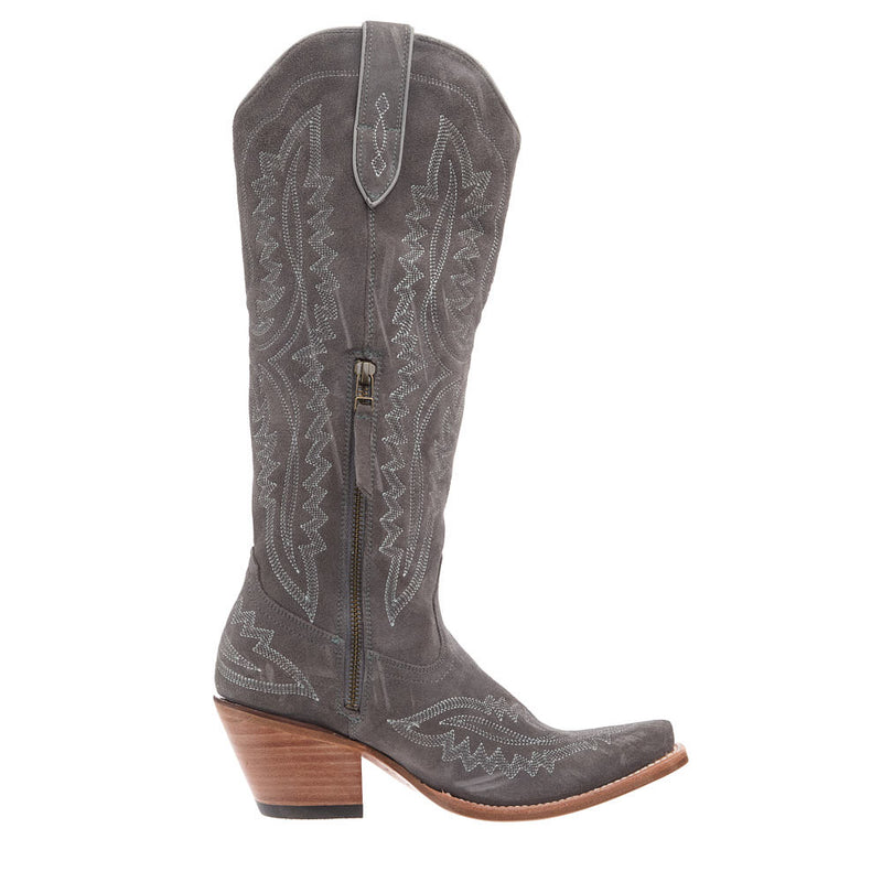 Ariat Women's Casanova Ash Suede Vamp 16in Matching Top Boot