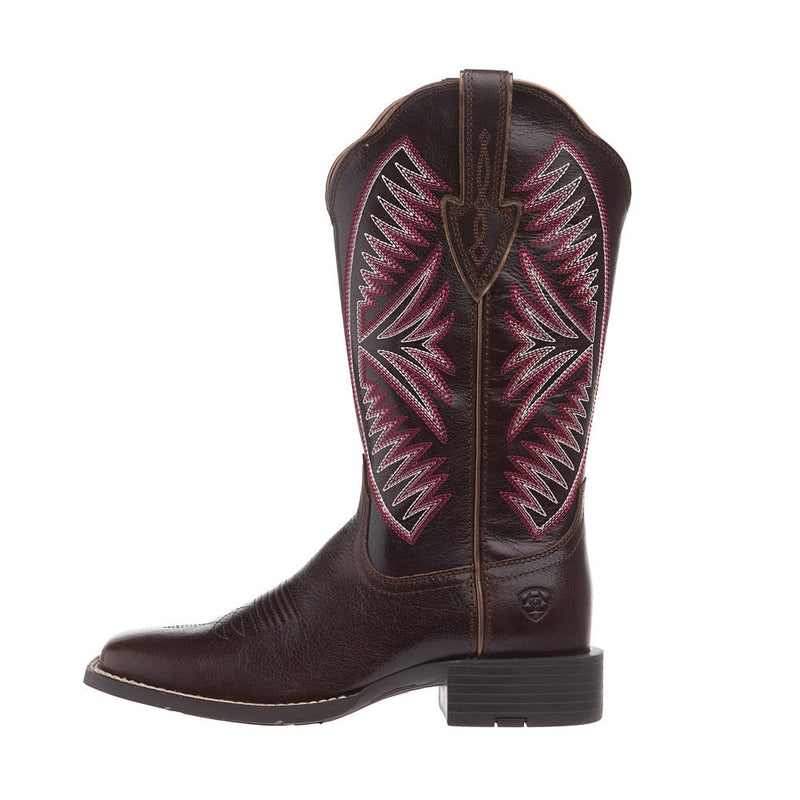 Ariat Women's Round Up Ruidoso Brown 12in Wide Square Toe Western Boot