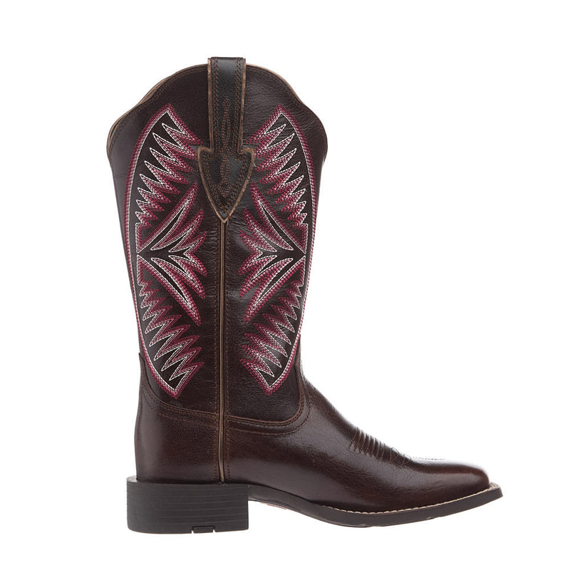 Ariat Women's Round Up Ruidoso Brown 12in Wide Square Toe Western Boot