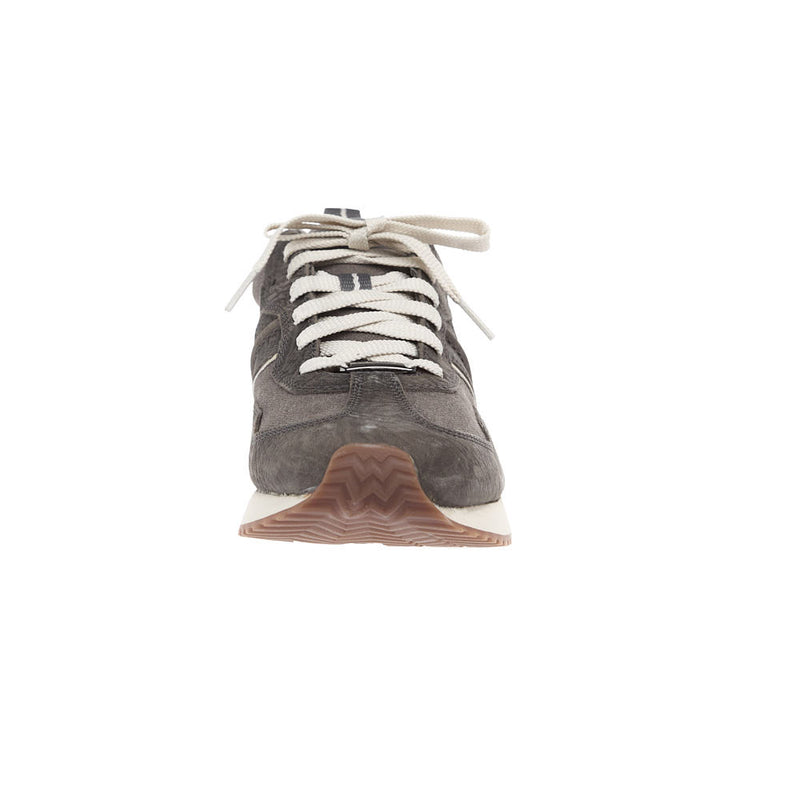 Ariat Men's Ranch Runner Charcoal Grey Hippo Print Charcoal Canvas Casual