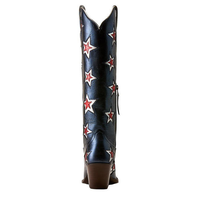 Ariat Women's Casanova Blue Inlay Star Vamp 16in Matching Top Boot