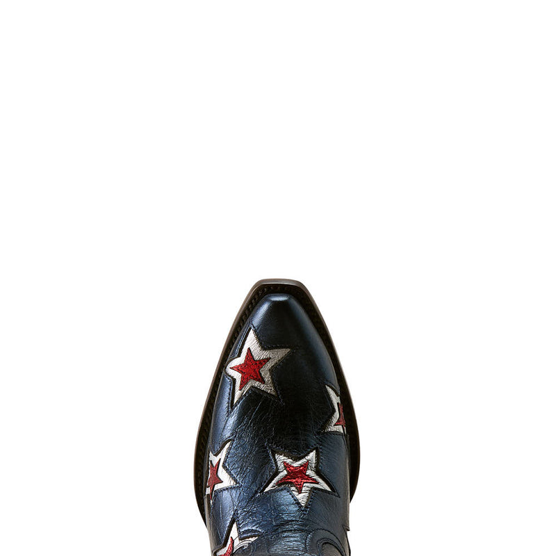 Ariat Women's Casanova Blue Inlay Star Vamp 16in Matching Top Boot