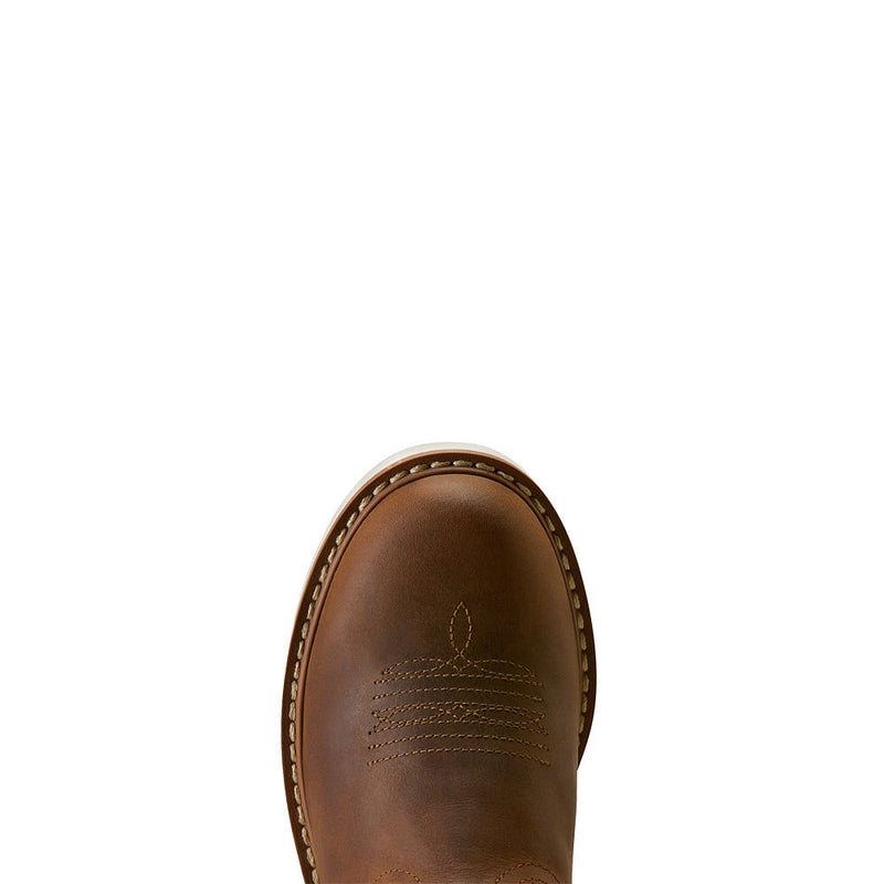 Ariat Kid's Activate Distressed Brown Vamp 8in Matching Top