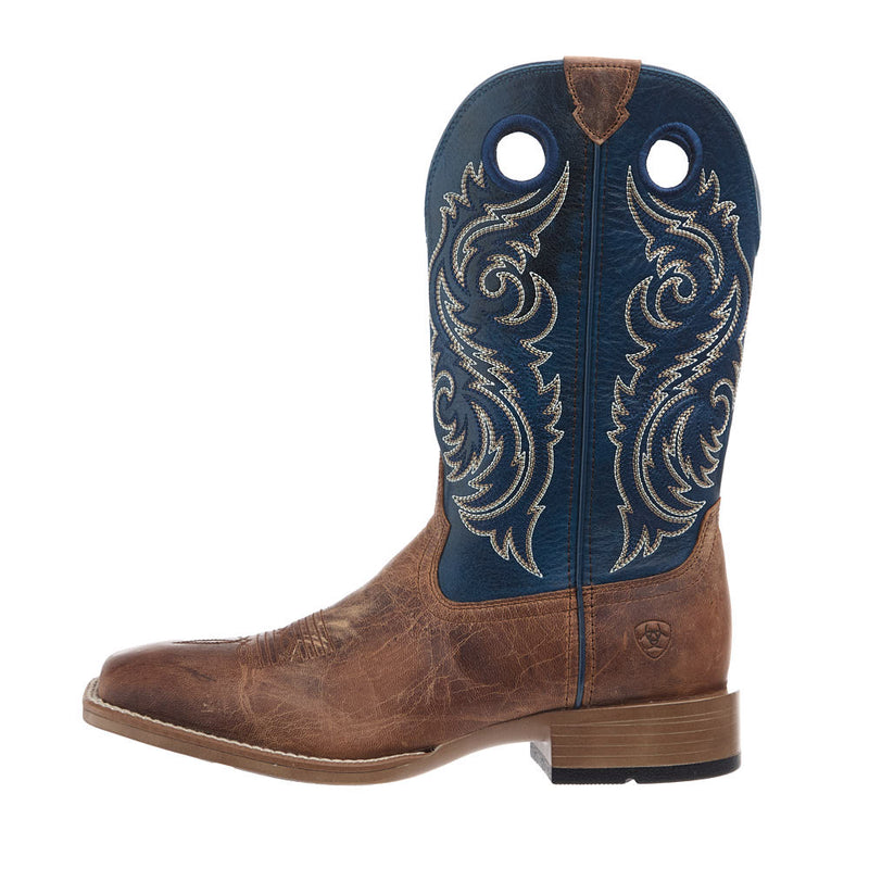 Ariat Men's Redcliff Autumn Tan Vamp 12in Midnight Azure Top