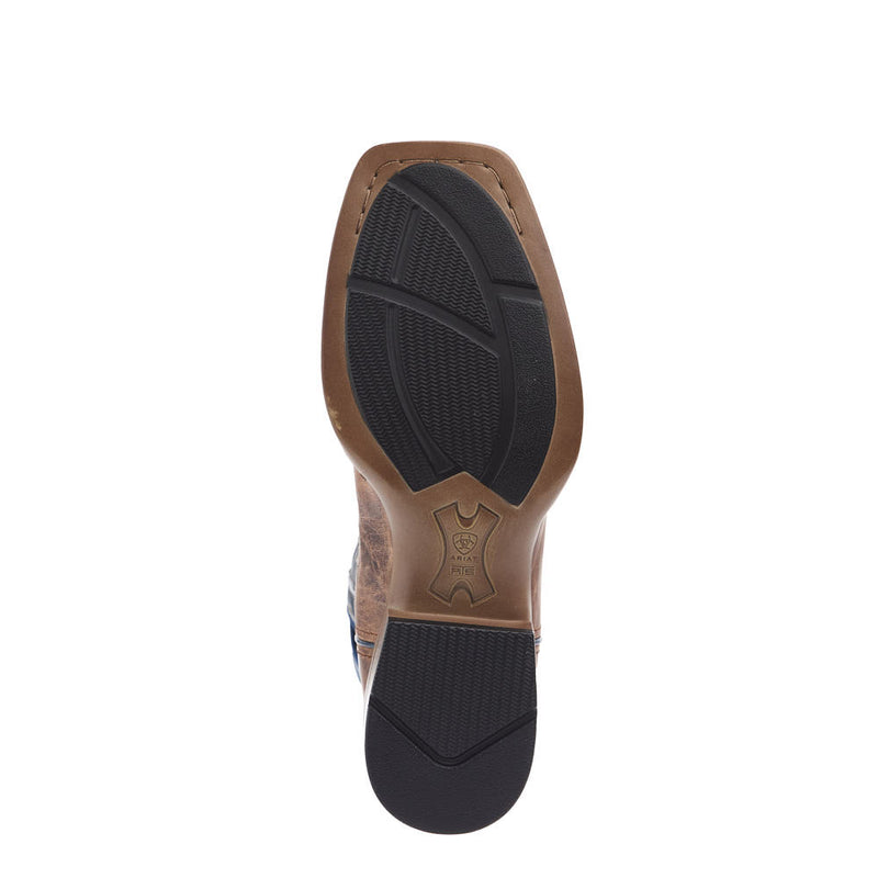 Ariat Men's Redcliff Autumn Tan Vamp 12in Midnight Azure Top