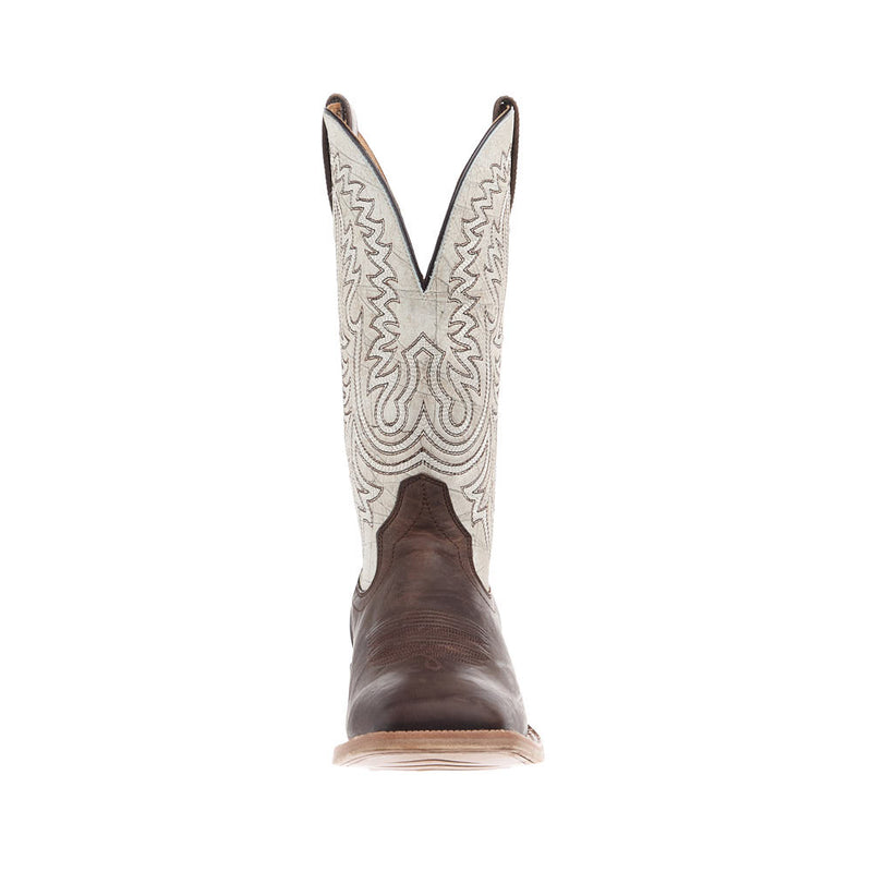 Ariat Men's Slatewood Dark Whiskey Vamp 13in Shredded White Top