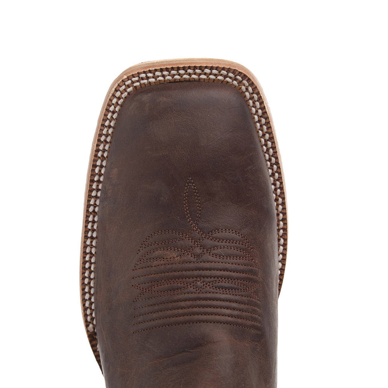 Ariat Men's Slatewood Dark Whiskey Vamp 13in Shredded White Top