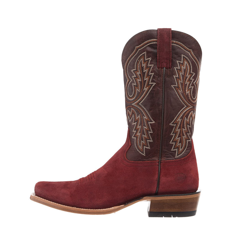 Ariat Men's Futurity Cashout Tuscan Red Vamp 12in Brown Butter Top