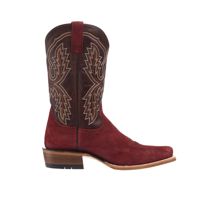 Ariat Men's Futurity Cashout Tuscan Red Vamp 12in Brown Butter Top