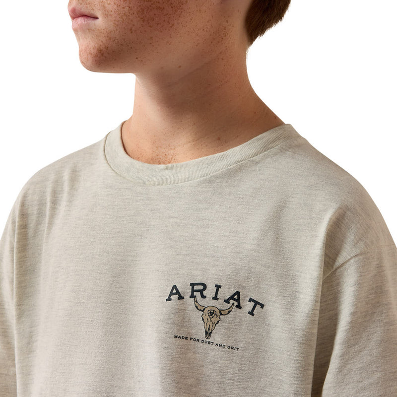 Ariat Boy's Oatmeal Bandana Bandit Tee Shirt