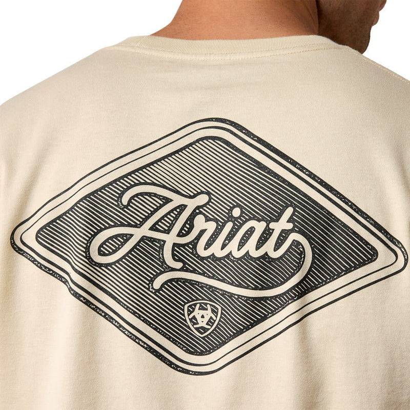Ariat Men's Natural Medallion Standard Long Sleeve Tee Shirt