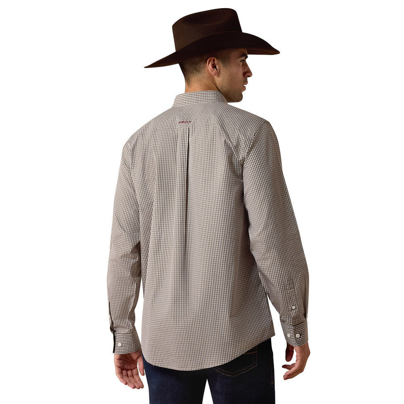 Ariat Men's Grape Leaf Plaid Wrinkle Free Reed Shirt