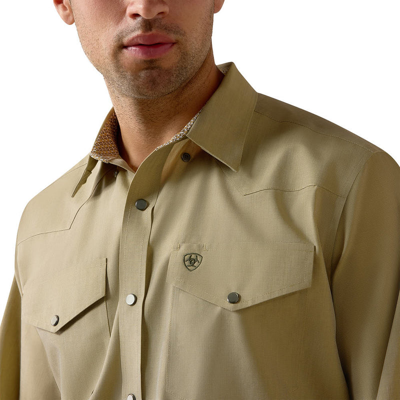 Ariat Men's Wrinkle Free Grape Leaf Shirt