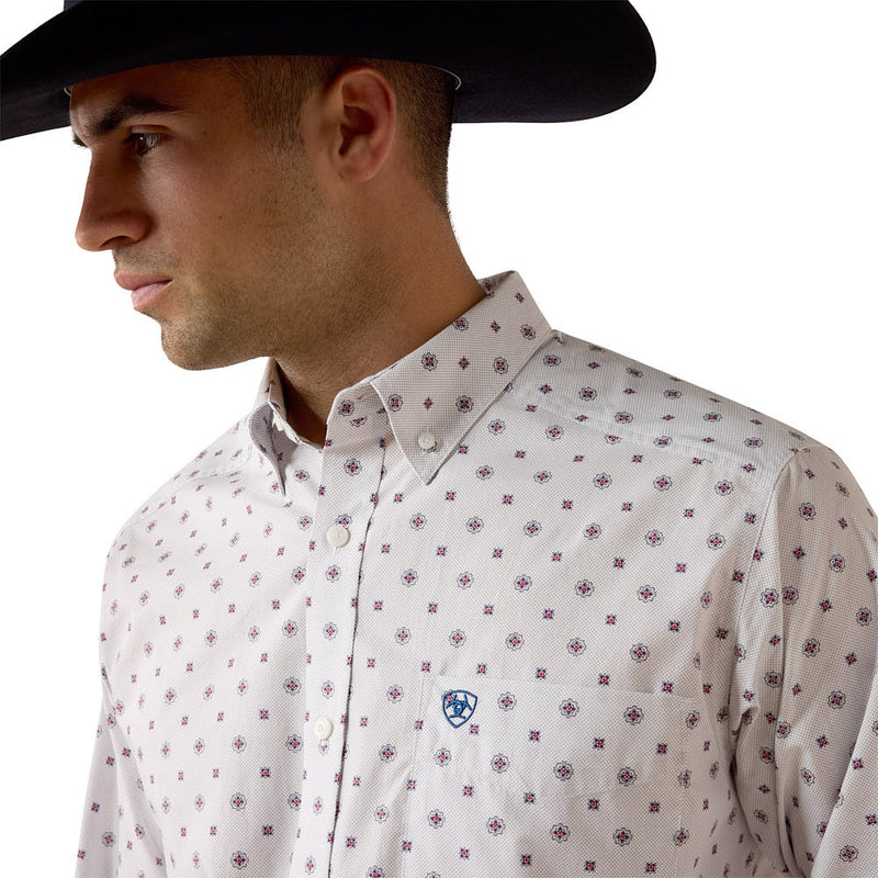 Ariat Men's Nielsen White Medallion Classic Shirt