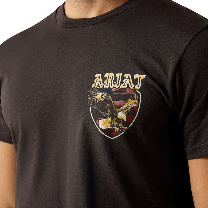 Ariat Men's American Talon Vintage Black Tee Shirt