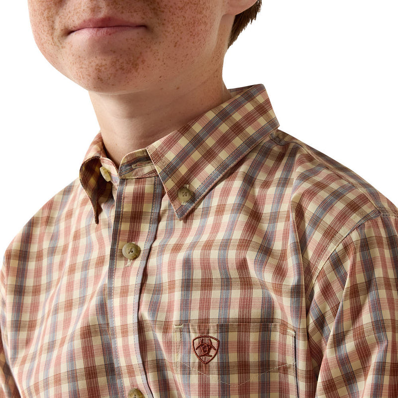 Ariat Boy's Vanilla Custard Pro Series Dave Shirt