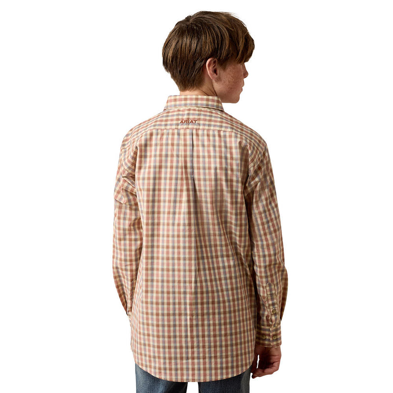 Ariat Boy's Vanilla Custard Pro Series Dave Shirt