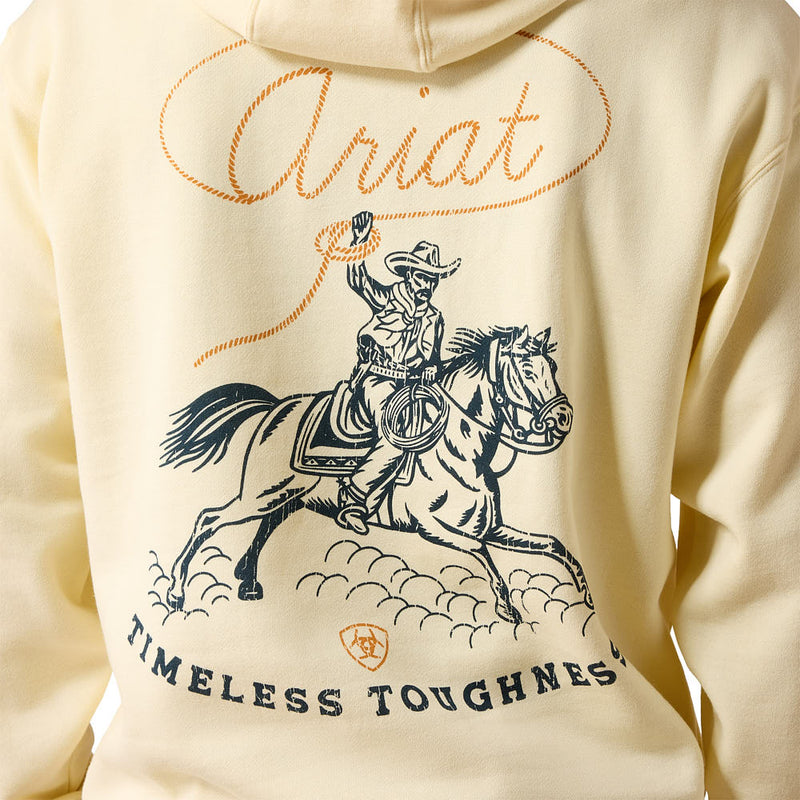 Ariat Men's Vanilla Custard Ropers Delight Hoodie