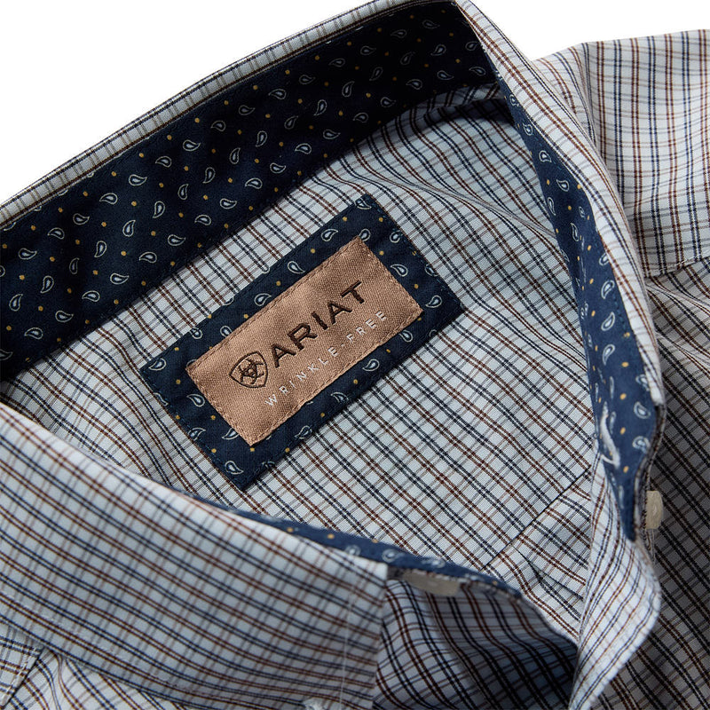 Ariat Men's Sampson Skyway Plaid Wrinkle Free Shirt