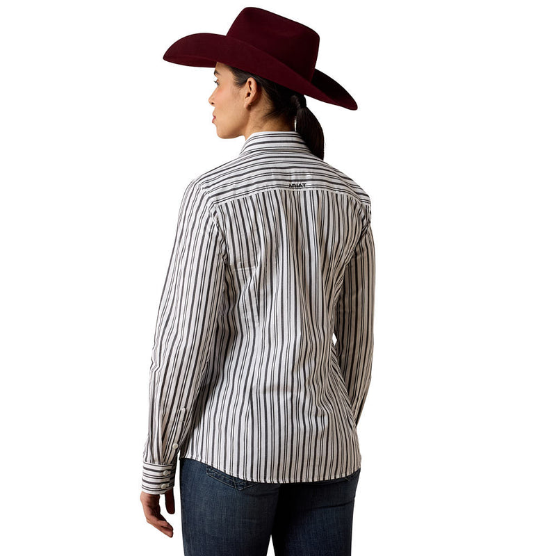 Ariat Women's Black & White Stripe Kirby Shirt