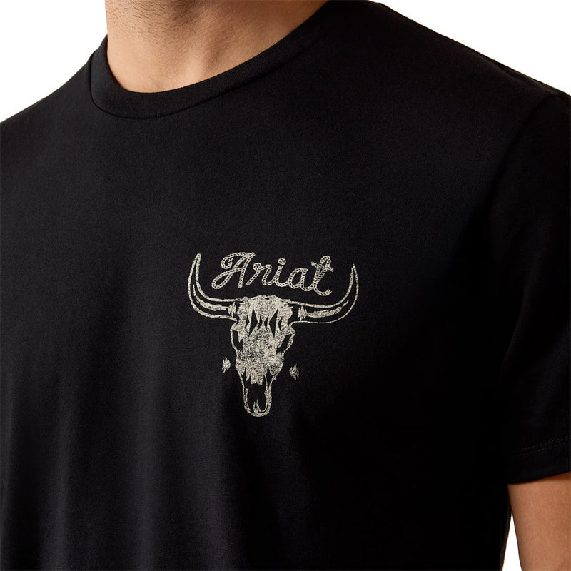 Ariat Men's Black Rough Stock Cattle Tee Shirt
