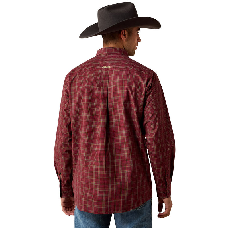 Ariat Men's Biking Red Plaid Pro Series Dempsey Shirt