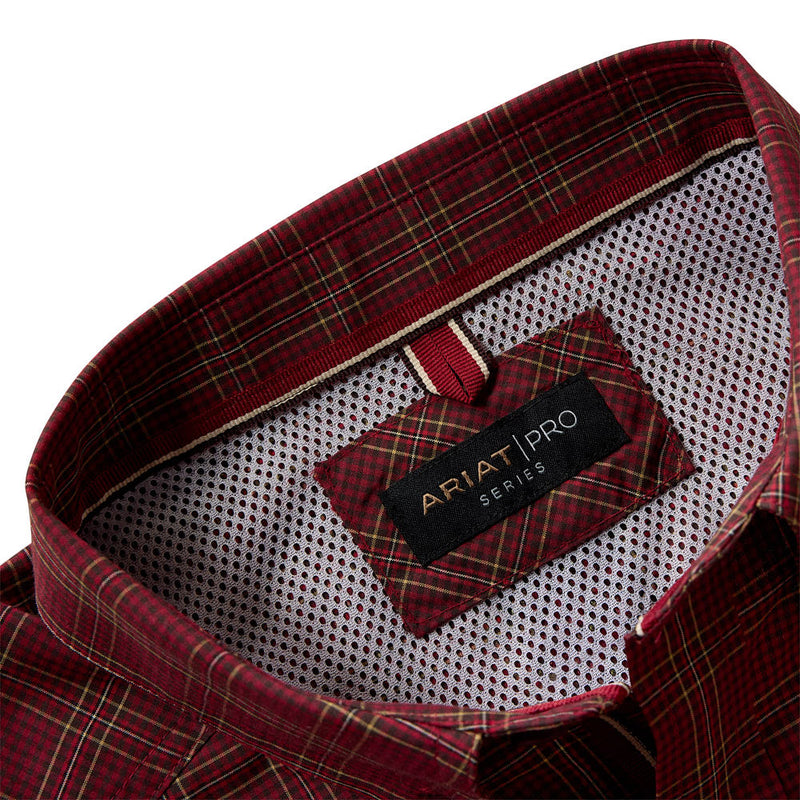 Ariat Men's Biking Red Plaid Pro Series Dempsey Shirt