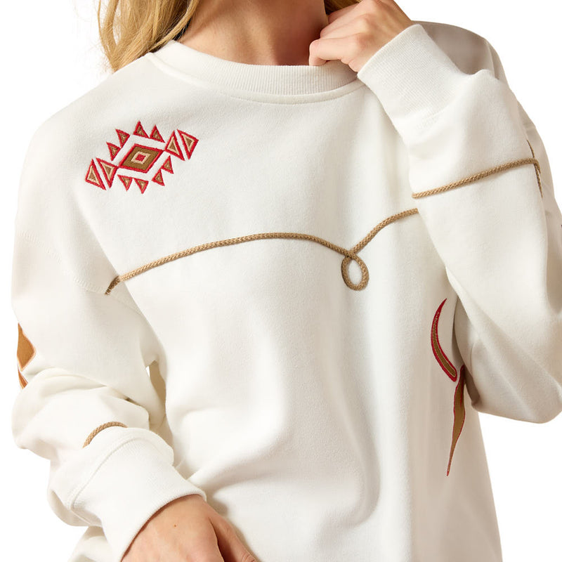 Ariat Women's Coconut Milk Kansas Sweatshirt