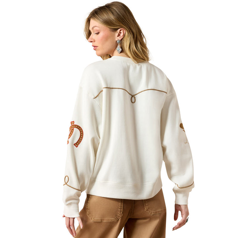 Ariat Women's Coconut Milk Kansas Sweatshirt