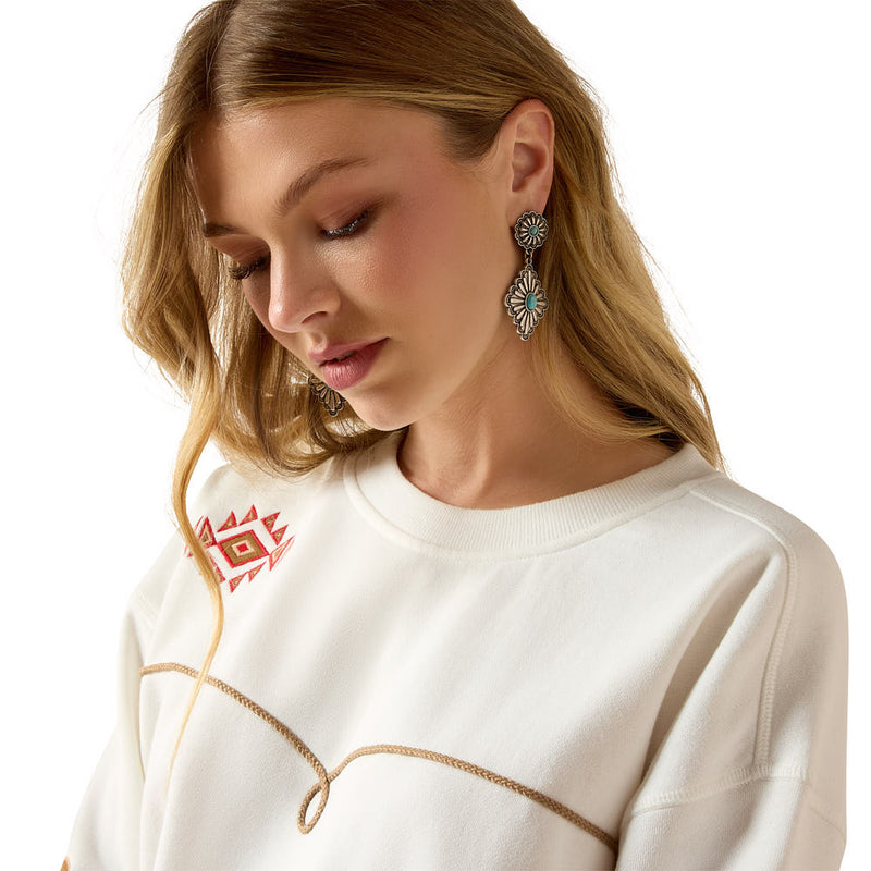 Ariat Women's Coconut Milk Kansas Sweatshirt